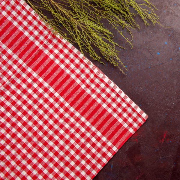 Red Jacquard Tablecloth